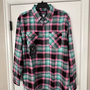 Hales “Geisha” flannel Shirt. New with tags!